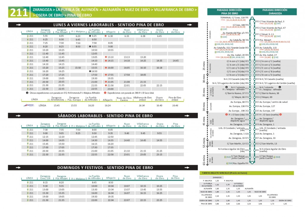 Horario de autobuses 2